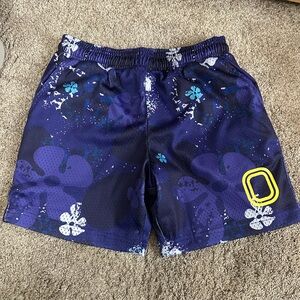 Navy Floral Kids' Casual Shorts